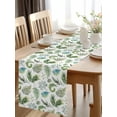 thumbnail image 3 of Burlap Table Runner 36 Inches Long, Summer Tropical Leaves Seamless Non-Slip Kitchen Table Runners for Dining Room Everyday Use Party Table Decorations Green Foliage Herb, 3 of 9
