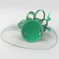 thumbnail image 5 of MSJUHEG Tea Party Hats,Feather Hair Clip,Feather Headpiece,Church Hats,Fascinators Hats,Fascinator Hat Flower Feather Mesh Tea Hairband for Women Green One Size, 5 of 6