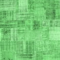 thumbnail image 1 of Ahgly Company Indoor Square Patchwork Emerald Green Transitional Area Rugs, 6' Square, 1 of 4