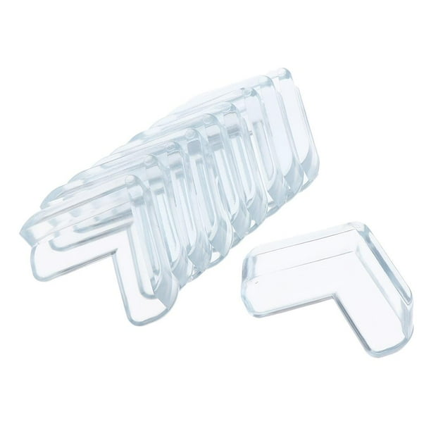 Paquete de 10 protectores de esquinas para muebles, protección de bordes, seguridad para bebés. Claro