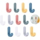 thumbnail image 1 of 12 ganchos autoadhesivos de colores, ganchos de pared autoadhesivos para baño, toallero, cocina, percheros de oficina, ganchos para niños, 1 of 5
