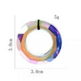 thumbnail image 2 of EOEMY 30mm Ab Aurora Round Crystal Original Words Rainbow Maker Prism K9 Glass Hanging, 2 of 6