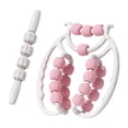 thumbnail image 1 of koolsoo Rouleau de Massage à 20 Roues Confortable Manuel Polyvalent pour Cuisse Bras Rose, 1 of 9