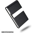 thumbnail image 2 of 1-Pack Business Card Holder Case – PU Leather & Slim Metal Pocket Card Holder with Magnetic Shut TIKA, 2 of 5