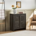thumbnail image 5 of Walker Edison Modern Storage Accent Cabinet, Black Oak, 5 of 15