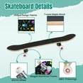 thumbnail image 4 of 31'' Complete Skateboard 7 Layer Canadian Maple Double Kick Deck Skateboards Pandas Bright colorful rainbow panda for textile print Skate Board for Beginner Adult Gifts, 4 of 5