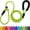 Green, variant on Slip Lead for Dogs, No Pull Training Leash, Padded Handle | Braided Climbing Rope, Reflective Stitching, 6 Ft, Fits Small to Large Dogs Up to 250 lbs, Cushioned Grip, No Leash Burn