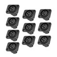 thumbnail image 1 of QJUHUNG Prises XLR 3 Broches Prêtes pour la Diffusion pour un Signal Fiable Lors des Configurations Audio Extérieures, 1 of 3