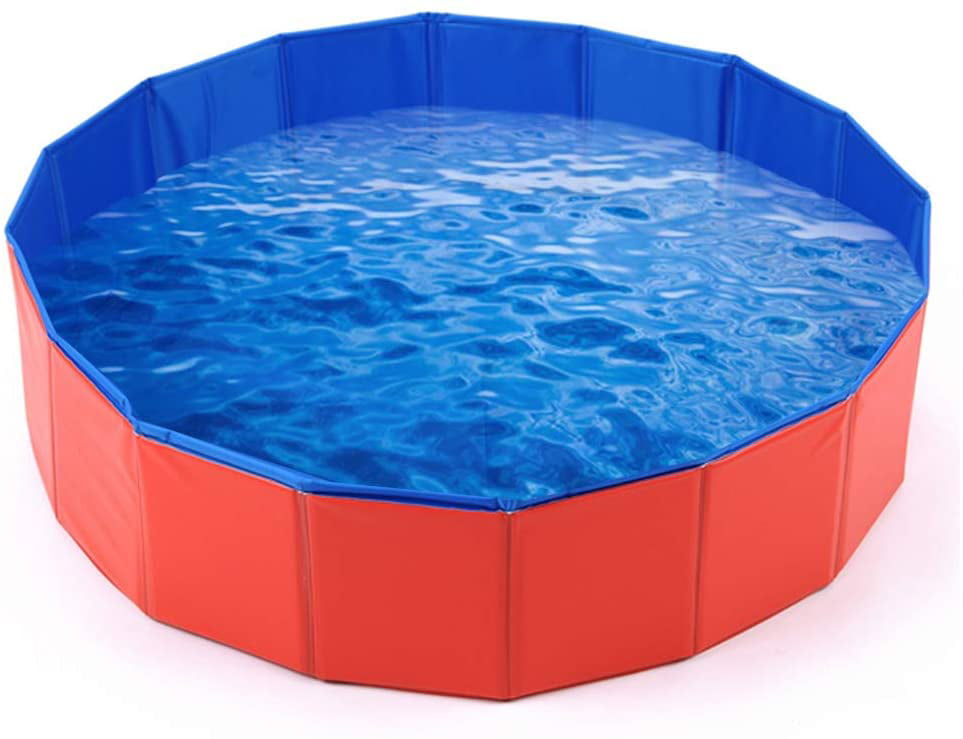 JoyX Collapsible Pet Dog Bath Pool, Kiddie Pool Hard
