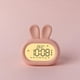thumbnail image 1 of Digital Alarm Clock Snooze Clock Control táctil, , 3 Snooze, 12H 24H, Desktop Bunny Night Light para , Rosado Soledad Despertador digital, 1 of 10