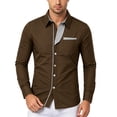 thumbnail image 4 of Enjoytime Button Down Shirt Men Fashion Business Casual Dress Collared Long Sleeve Shirts with Pocket, 4 of 6