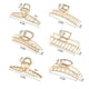thumbnail image 4 of Apuakthei - Paquete de 6 pinzas grandes de metal para el pelo, 4 pulgadas, pinzas para el pelo doradas antideslizantes, pinzas para el pelo con mandíbula perfecta para mujeres y cabello más fino y, 4 of 7
