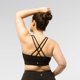 thumbnail image 2 of Nativ Sujetador Deportivo de Alta Compresión para Mujer, Sports Bra de Yoga Corto con Escote Redondo y Tirantes Cruzados, Soporte de Alto Impacto, Negro, Talla Mediana Nativ Brassiere, 2 of 7