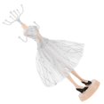 thumbnail image 3 of Jewelry Display Stand Necklace Holder Space Saving Easy to Coordinate White 24.00X7.00X2.50CM 1Pcs, 3 of 5