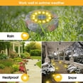 thumbnail image 7 of VONTER Solar Ground Lights Outdoor 12LED Solar Powered Garden Disk Lights,IP67 Waterproof,In ground Solar Garden Lights for Pathway Lawn Yard Roads Walkway Driveway-1pack 12LED Warm White, 7 of 7