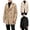 Beige, variant on LpwkSSA Men Solid Button Turnedown Collar Long Sleeve Casual Coats Outdoor Double-Breasted Trench Coat Stylish Windproof Waterproof Overcoat Suitable for Business and Casual Wear Yellow S