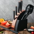 thumbnail image 2 of 9-Piece Kitchen Knife Set Stainless Steel Kitchenware Combination Gift Set Includes Chef Knife Paring Knife Scissors Sharp Blades 2138G Weight, 2 of 9