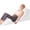 White, variant on 4 PCS Wedge Pillow Set for After Surgery, Memory Foam Orthopedic Bed Wedge Pillow Set, Adjustable Bed for Sleeping, Acid Reflux Relief, Post Surgery Recovery, Back Support, Leg Elevation, DarkGery