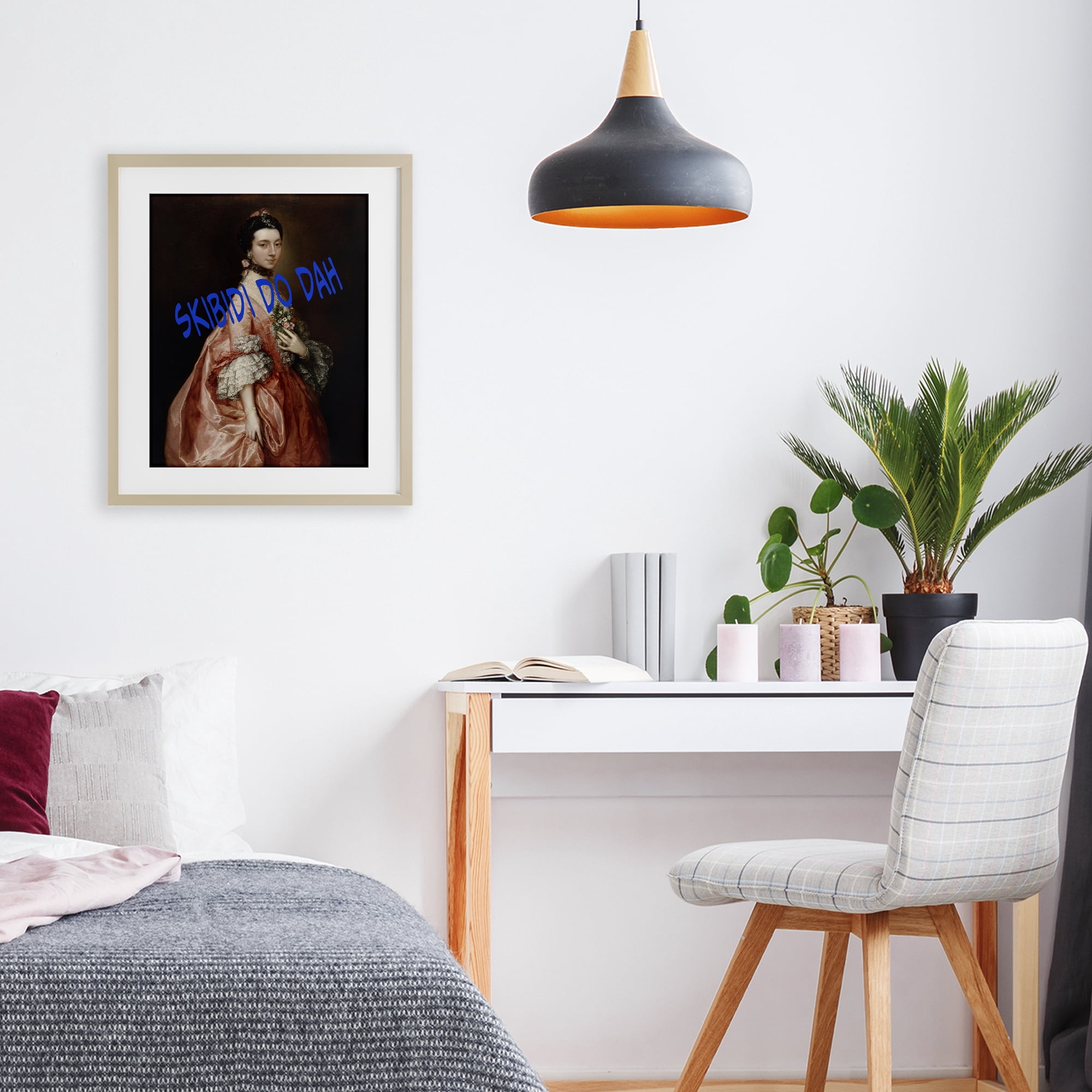 Stupell Industries Iconic Skibidi Do Dah Birch Framed Print Under Glass, design by Grotto Studios