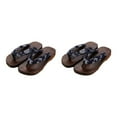 thumbnail image 4 of Redempat Japanese Clogs Slippers Geta Sandals Flops for Men Women Trendy and Lightweight Blue Round Size 43 2Set, 4 of 6