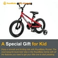 thumbnail image 4 of RoyalBaby Rocket Outdoor Children's Bike with Training Wheels, 14 Inch, Red, 4 of 11