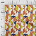 thumbnail image 1 of oneOone Organic Cotton Poplin Twill Fabric Parallelogram & Triangle Geometric Decor Fabric Printed BTY 42 Inch Wide, 1 of 4