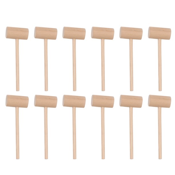 Wooden Hammer Mallets Crab Mini Mallet Chocolate Lobster Wood Seafood Small Hardwood