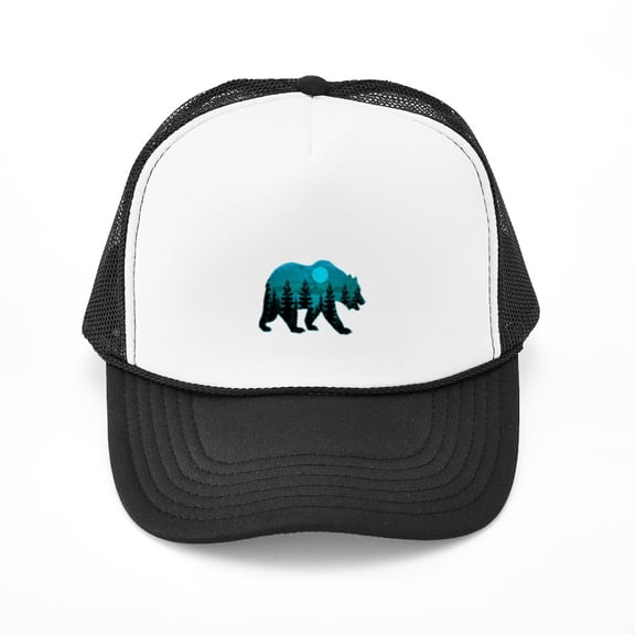 CafePress - A BLUE MOON - Adjustable Unisex Printed Trucker Hat with Mesh Back