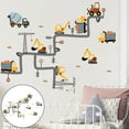 thumbnail image 2 of GROWTH TANK 2pcs Construction Vehicles Wall Decals Cars Truck Transportation Wall Stickers, 2 of 8