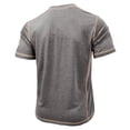 thumbnail image 6 of Umfun Men Contrast Stitch Short Sleeve Crew Neck T-Shirt Slim Fit Casual Wear for Sports and Daily Casual, 6 of 9