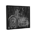 thumbnail image 3 of Stupell Industries Monotone Black and White Motorcycle Sketch Jet Black Framed Floating Canvas Wall Art, 16x20, by Ethan Harper, 3 of 6