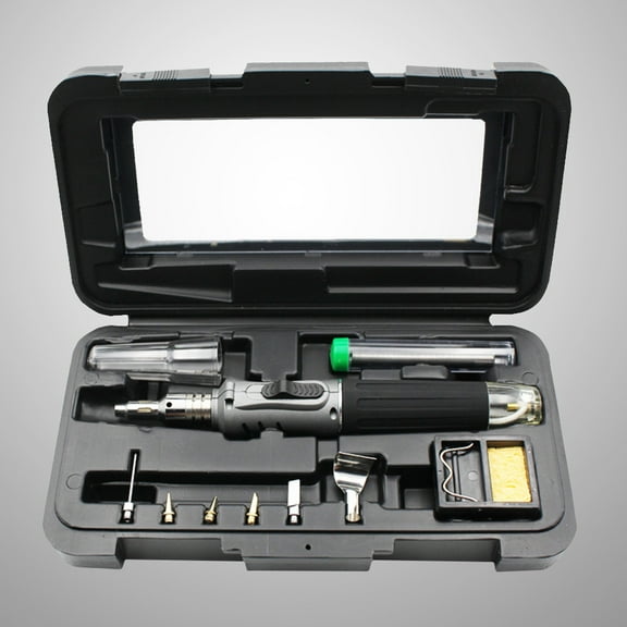 LABRIMP 1Set Soldering Iron Kit for Jewelry Making ESD Safe Gas Powered Gray