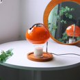 thumbnail image 3 of Lampe Chauffe-Bougie Aromathérapie Lampe Chauffe-Bougie Dimmable Rétro Décorative Aromathérapie Fondoir de Bougie pour Chambre Bureau Assiette Ronde (Orange), 3 of 7