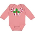 thumbnail image 3 of Inktastic Candy Canes and Holly Christmas Boys or Girls Long Sleeve Baby Bodysuit, 3 of 5