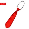 thumbnail image 1 of Corbata pequeña de color liso para niños, cinturón elástico corto de color liso para niños y niñas, para estudiantes de primaria, 1 of 6