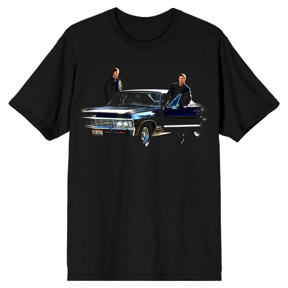 Supernatural Sam and Dean Joy Ride Men's Black T-shirt-Medium