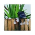 thumbnail image 4 of AGPtek 19.7Ft 30 LED Crystal Ball Solar Powered Outdoor String Lights Warm White, 4 of 6