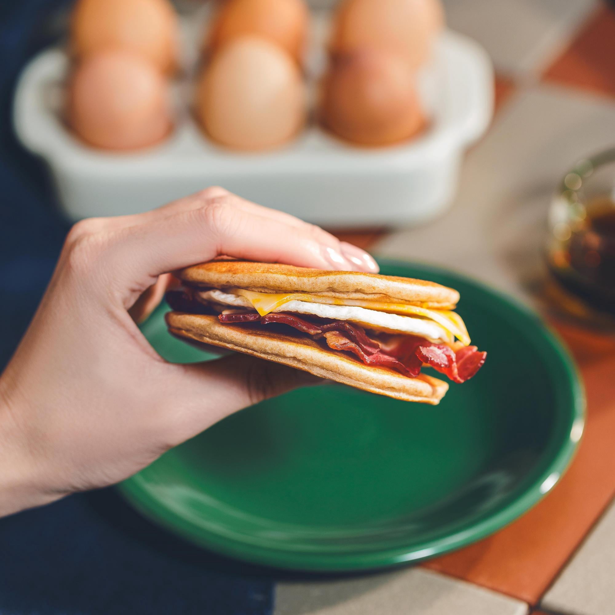 Kodiak Protein-Packed Frozen Breakfast Sandwiches, Bacon and Colby Jack, 2 Count, 9.24 oz