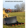 thumbnail image 4 of Studyset 48" Clamp On Debris Forks, 2500 lbs Capacity Heavy Duty Clamp On Pallet Forks Bucket Attachments Tractor Bucket Forks for Loader Bucket Skidsteer Tractor,Quick Attach Loader Bucket, 4 of 10