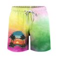 thumbnail image 5 of Nmnitkp Mens Swim Trunks Beach Shorts Quick Dry Hawaiian Swimming Shorts with Mesh Lining Swimwear Bathing Suit for Men Multicolor,5XL, 5 of 7
