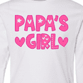thumbnail image 4 of Inktastic Papa's Girl Gift Long Sleeve Youth T-Shirt, 4 of 5