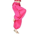 thumbnail image 4 of SWSMCLT Women's Dance Costume Lightweight Pants Dance Loose Fit Fringe Metal Bloomers Winter Hippie Belly Rose Small-Large, 4 of 5