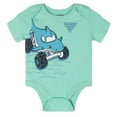 thumbnail image 3 of Monster Jam Grave Digger El Toro Loco Megalodon 5 Pack Bodysuits Newborn to Infant, 3 of 5