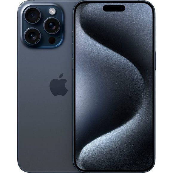 Restored Apple iPhone 15 Pro Max - T-Mobile - 256 GB Blue Titanium (Refurbished)