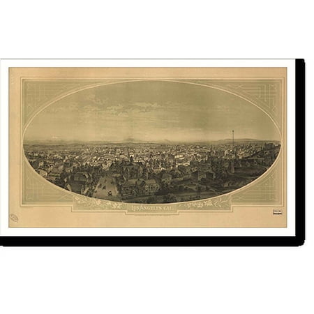 Historic Print CA Los Angeles 1888 MAP 16 x 20