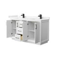 thumbnail image 5 of Wyndham Collection Wcf414160d-Vca-Unsmxx Strada 60" Free Standing Double Basin Vanity Set, 5 of 7