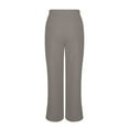 thumbnail image 5 of Sweatpants Womens Solid Color High Waist Wide Leg Pants With Pockets, 5 of 6