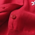 thumbnail image 6 of Cethrio Kids Girls Cardigan Sweaters, Stretchy Buttons Knitting Cotton Soft Kids Sweaters Red Size 1-2T, 6 of 7