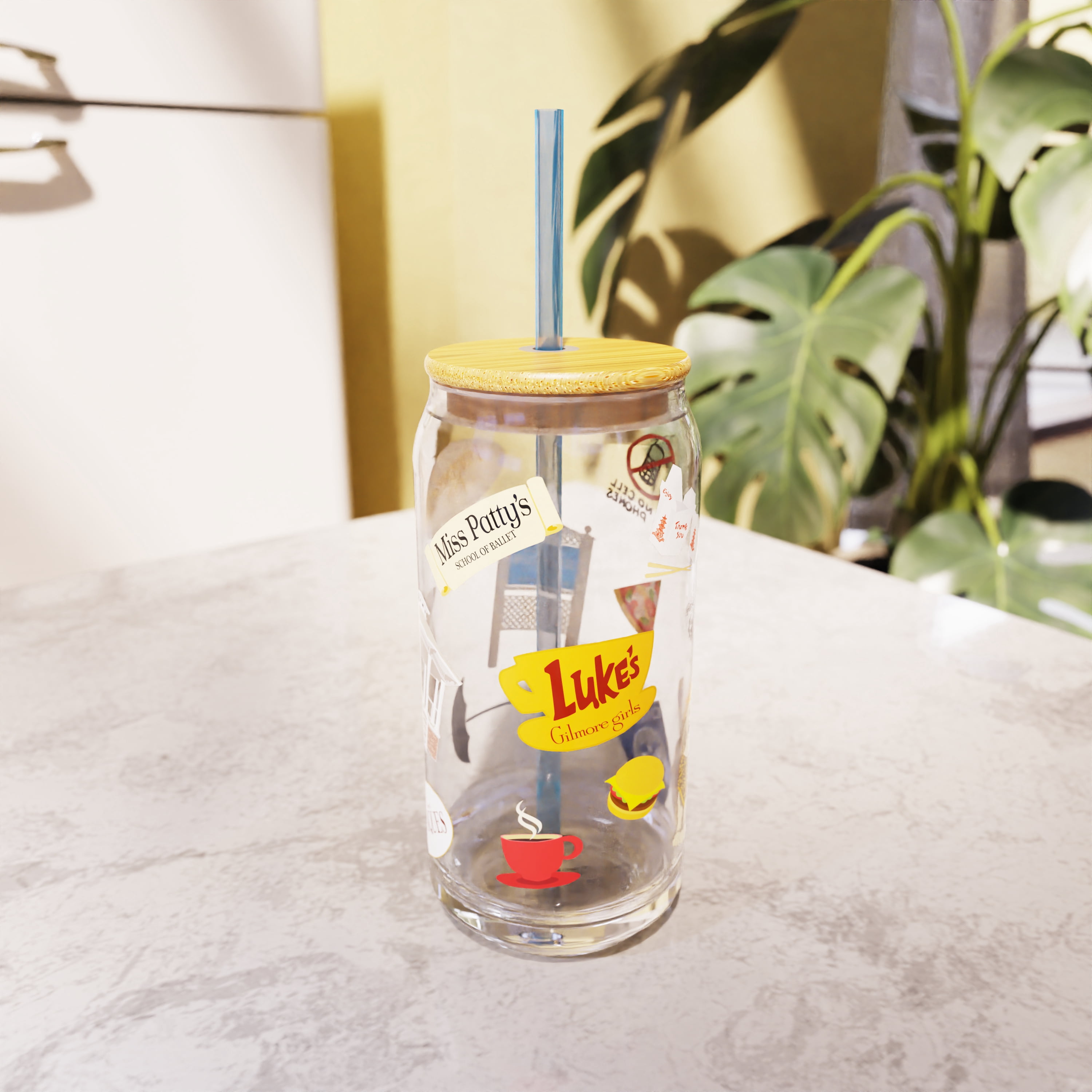 Zak Designs 20oz Gilmore Girls Glass Hadley Tumbler