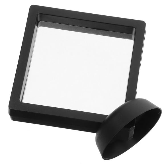 HONITANO 1Set 3D Floating Frame Shadow Box Display Case Square Black 9x9cm For Medals Birthday present